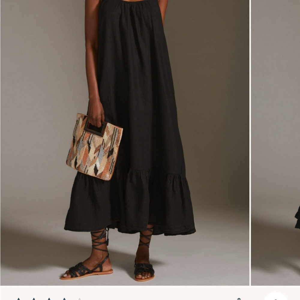 Graham and Spencer Linen Midi Dress size Small